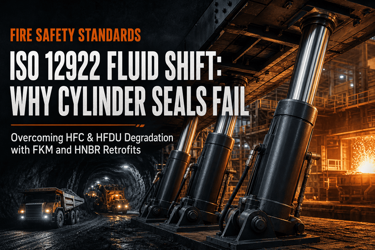 ग्लोबल फायर सेफ्टी शिफ्ट: किन ISO 12922 HFDU र HFC फ्लुइडहरू हाइड्रोलिक सिलिन्डर सील पुन: डिजाइन गर्न बाध्य छन्