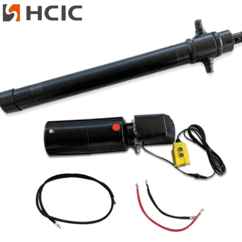4TG-E90-1000 ट्रेलर हाइड्रोलिक सिलिन्डर + कस्टम पावर युनिट कम्बो