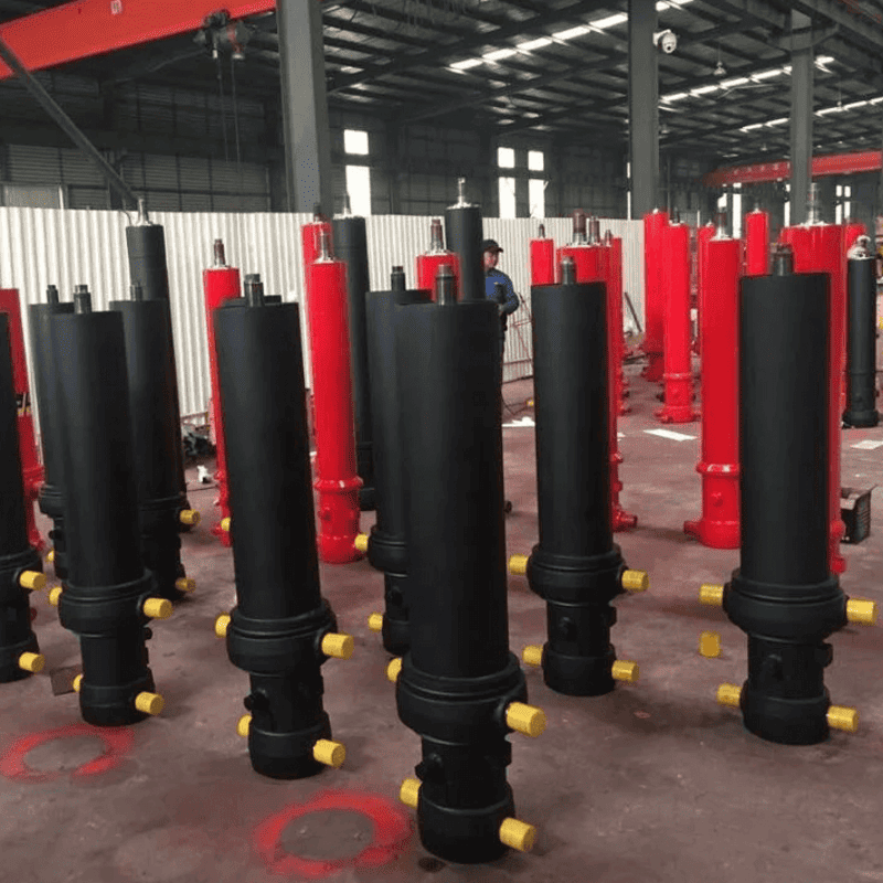 FEE-5TG-E191*4826 अगाडि माउन्ट गरिएको बहु-चरण हाइड्रोलिक सिलिन्डर