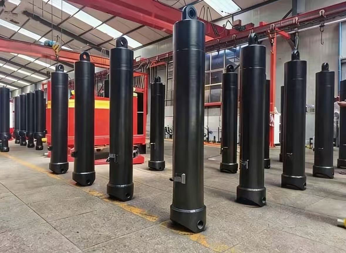 FEE-5TG-E191*4826 अगाडि माउन्ट गरिएको बहु-चरण हाइड्रोलिक सिलिन्डर