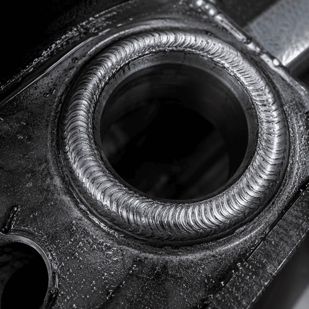 Precision robotic circular welding on American style amplifying frame
